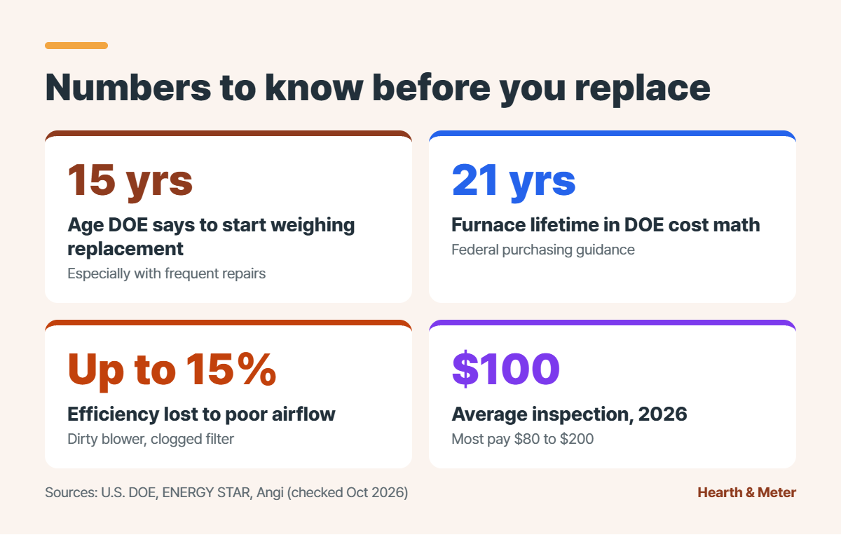 Key furnace numbers before you replace